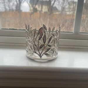 Bath & Body Works Silver Leaf Candle Holder